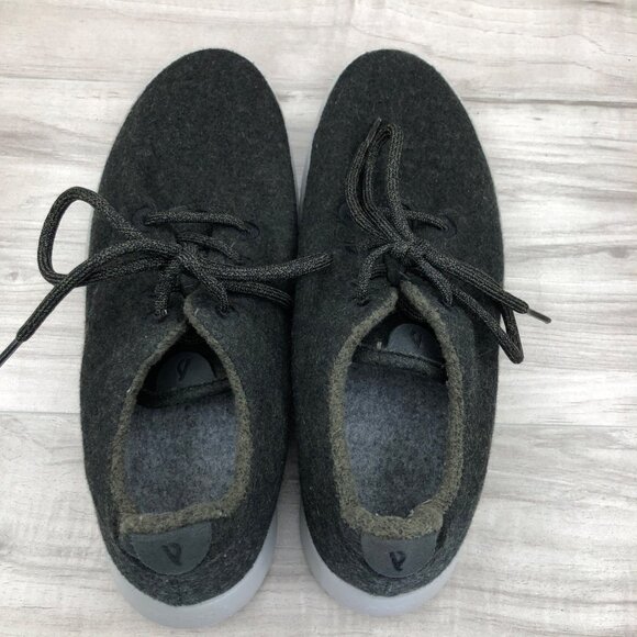 Allbirds Sneakers Mens 9 Black Merino Wool Runners Lace Up Shoes main image 11